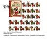 Dackel Sammelfiguren 2026 Adventskalender, 24 Tage Hunde-Überraschungen mit festlichem Weihnachtskalender Welpen Acrylfiguren für Liebhaber