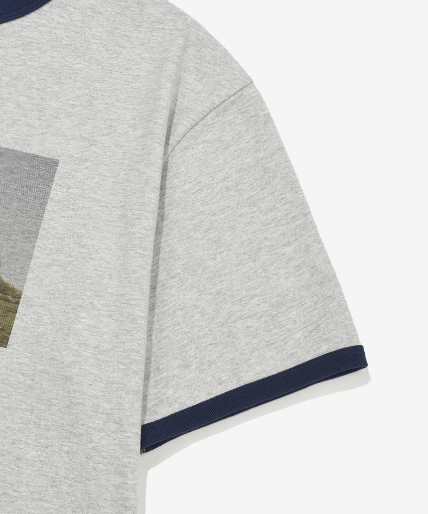COVERNAT Cactus Valley Graphic T-Shirt Melange Grey