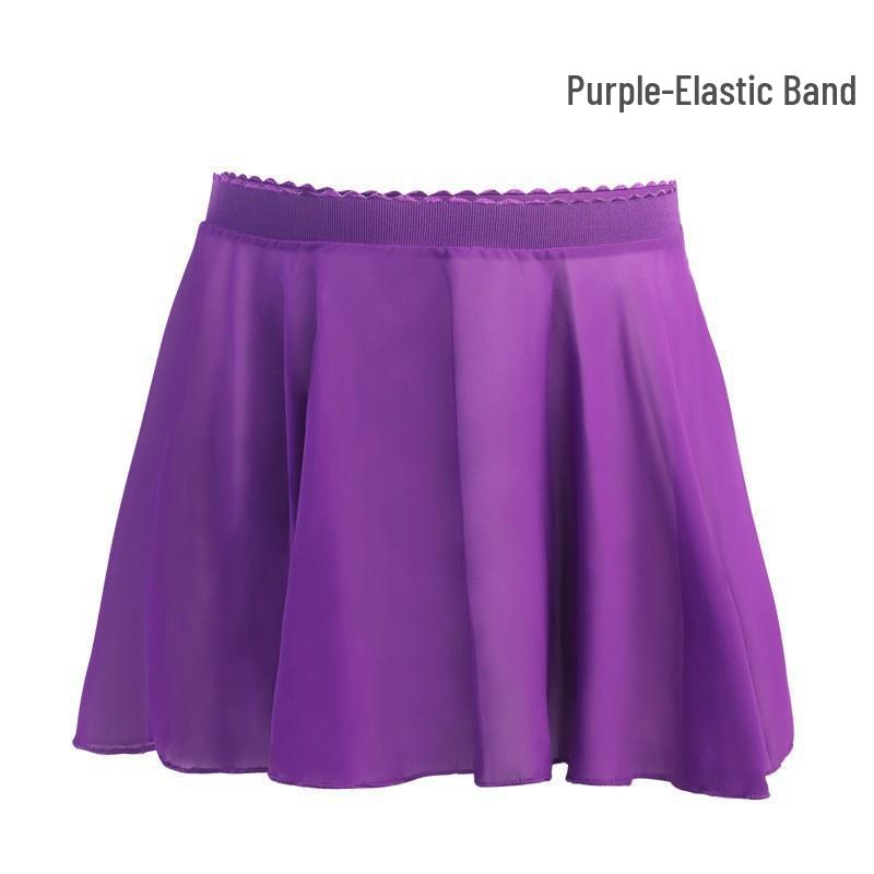 Girls' Chiffon Ballet Dance Apron Skirt - One-Piece Chinese Dance Costume