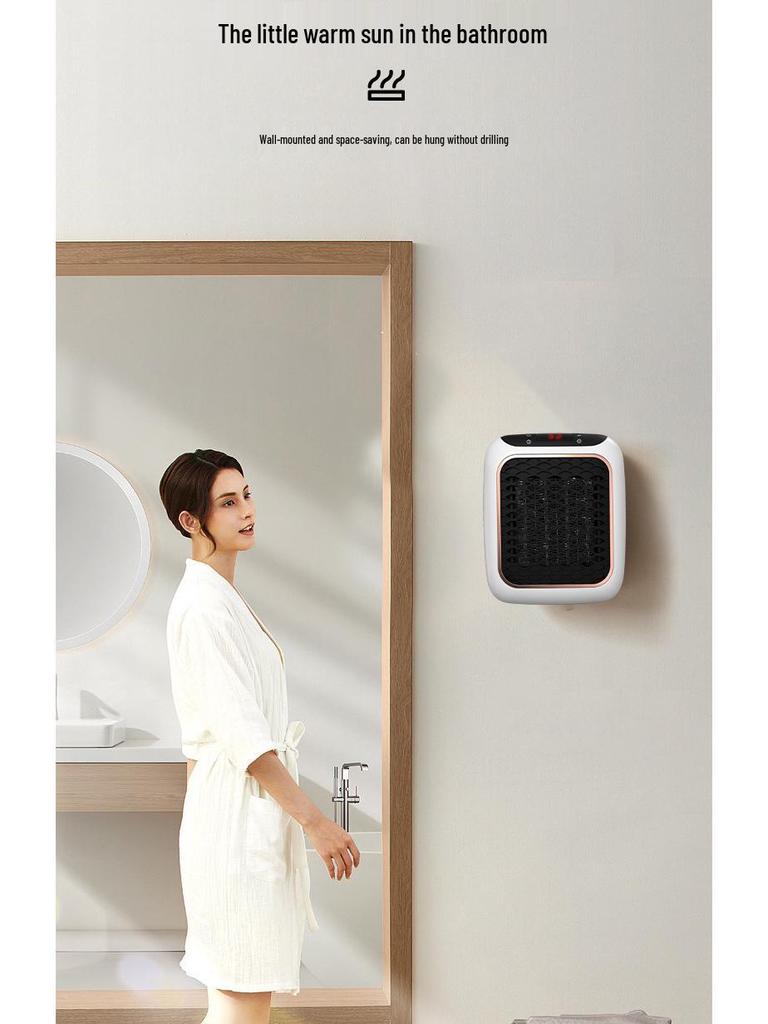 Compact Desktop Electric Fan Heater - Quick Heating, Energy Efficient