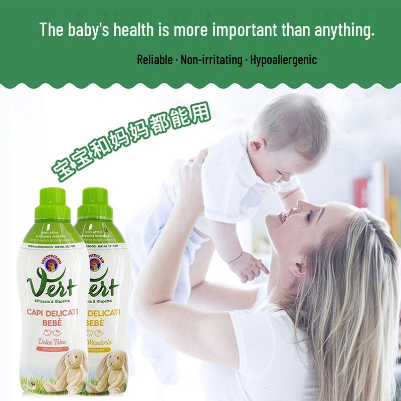Grand Rooster Italian Baby Laundry Detergent for Soft Infant Clothes, 750ml