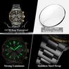 POEDAGAR Luxury Men Watch Stainless Steel Quartz Fashion Man Wristwatch Waterproof Luminous Date Chronograph Sport Men's Watches