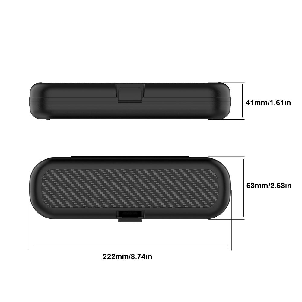 Travel Case Anti-Scratch Hard Case Dust-Proof Portable Toothbrush Holder Snap-On Design for Oral-B/Philips Electric Toothbrush