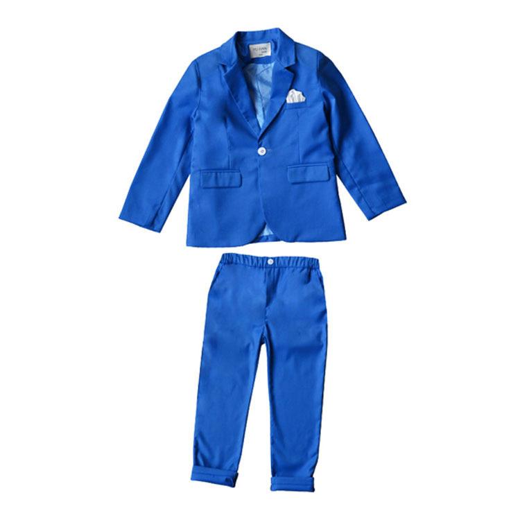 Frühling Herbst Formale Jungen Anzug Set Kinder Party Host Hochzeit Kostüm Kleine Kinder Blazer Hosen Kleidung Sets