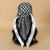 90x90CM Square Scarf New Luxury Design Popular Silk Style The Four Seasons Scarves Women Sunscreen Beach Kerchief Hijab