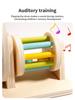 Wooden Sensory Drum: Montessori Color Recognition & Hand-Eye Coordination Toy for Infants