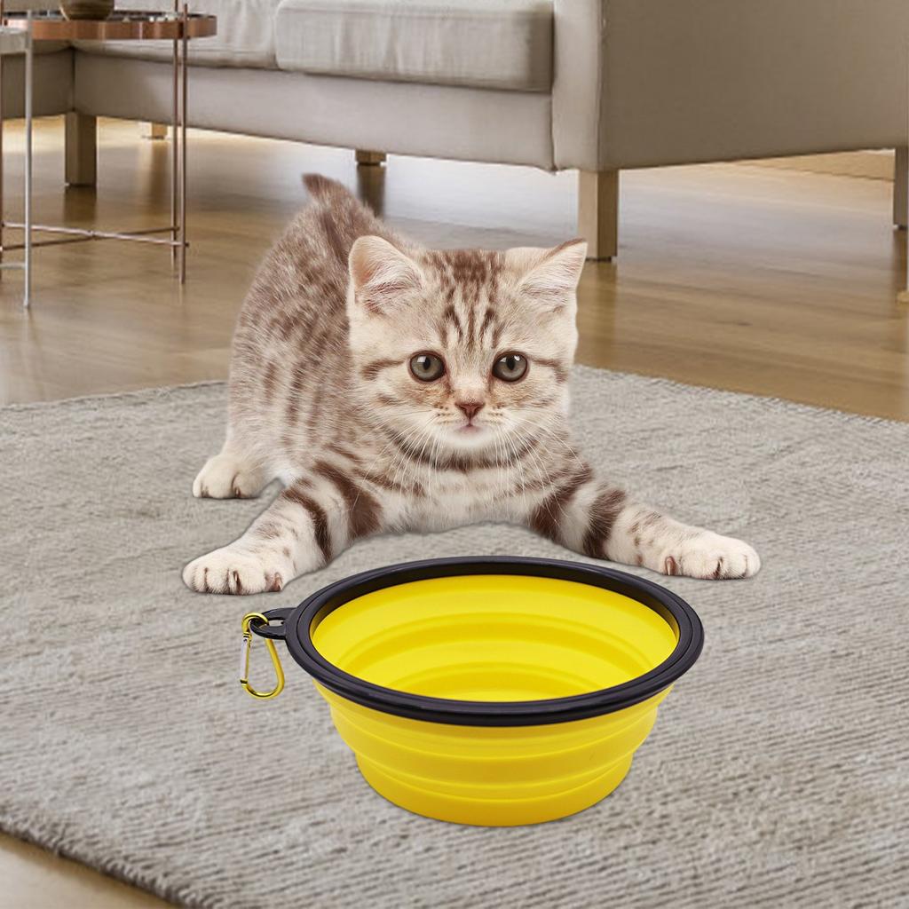 Dog Bowls For Travel,Dog Portable Water Bowl For Dogs Cats Pet Foldable Feeding Watering Dish For Traveling Camping Walking350ML
