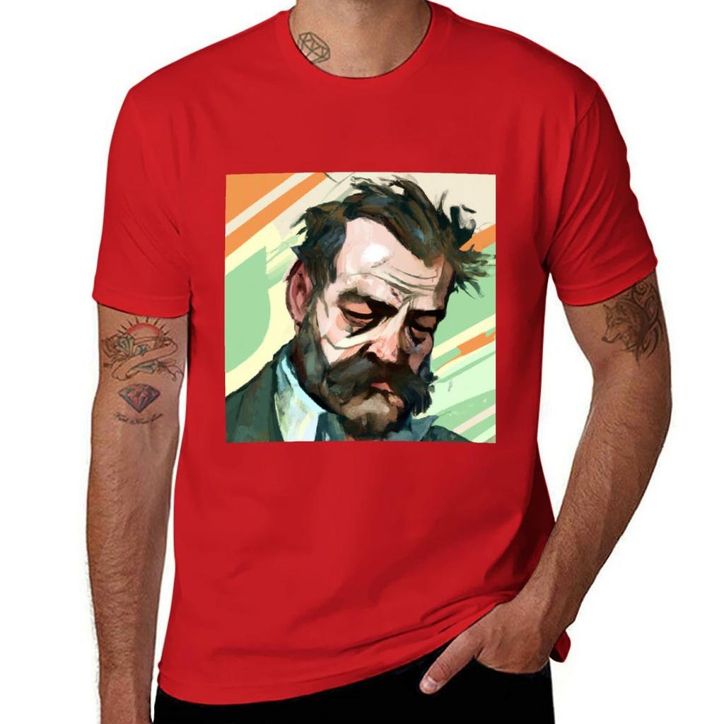 Disco Elysium - Harry Dubois Fan Art T-Shirt sweat summer clothes hippie clothes sublime plain white t shirts men