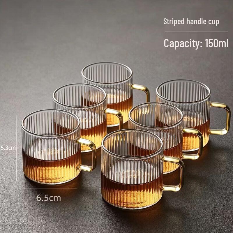 High Borosilicate Glass Hammered Tea Pitcher