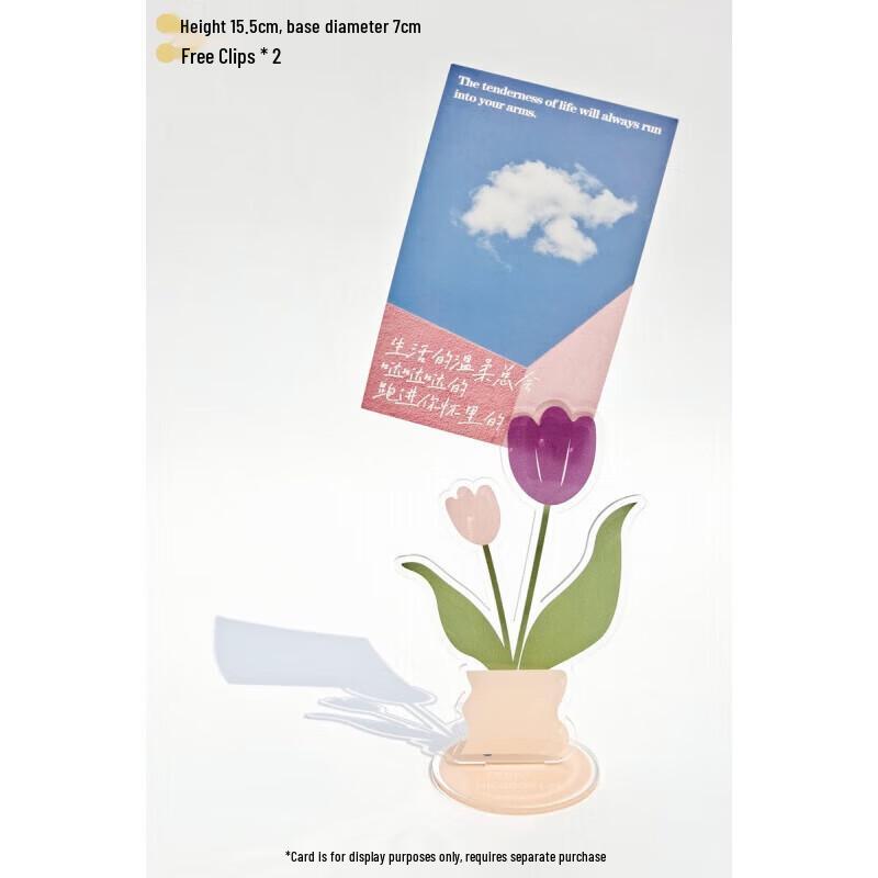 Loz Acrylic Flower Desktop Photo and Memo Clip Stand 669₽