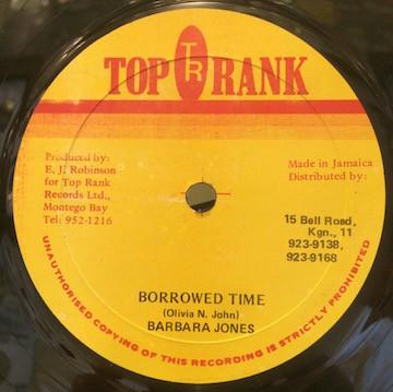 

12inch Record BARBARA JONES Borrowed Time VPTRR042 Top Rank Jamaica Reggae Ska Dub Used