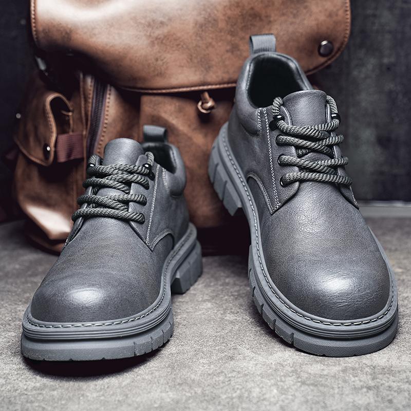 Fashion New Spring Men Business Formal Shoes Classic Mens Oxford Shoes Handmade Male Business Footwear Solid Color Derby Shoes Sneakers