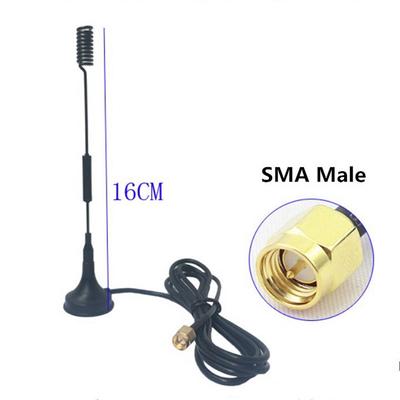 Anténa 12 Dbi 433 MHz, polvlnová dipólová anténa Sma samec s magnetickou základňou