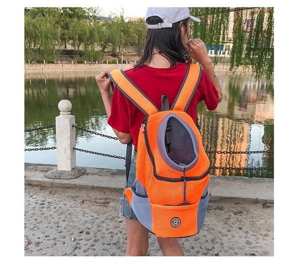 New Upgrade High Quality  Pet Dog Carrier Pet Backpack Bag Portable Travel Double Shoulder Bag Pet Dog Front Bag Mesh Outdoor Hiking Head Out.