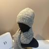 Winter Knit Beanie With Ear Flaps Scarf Set - Soft Warm Face-Flattering Hat Adults