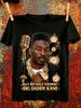 T-shirt Unisex Classica 100% Cotone, Morbida, Per Tutte le Stagioni, Streetwear Casual Essenziale, Ritratto Vintage di Big Daddy Kane con Testi Classici per Uomo e Donna