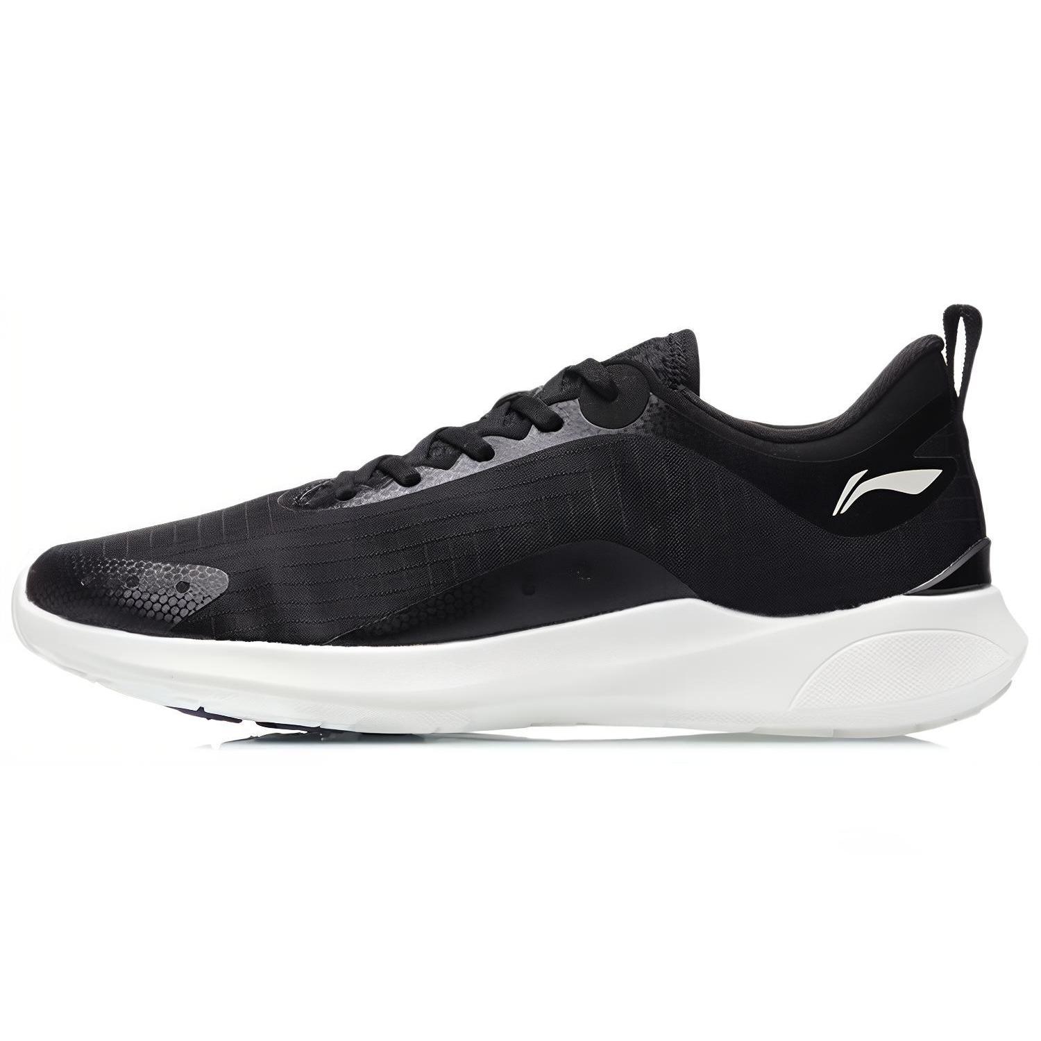 

new LiNing Qingyi Wear Resistant Breathable Cushioning Low Top Running Shoes Men s Black 43