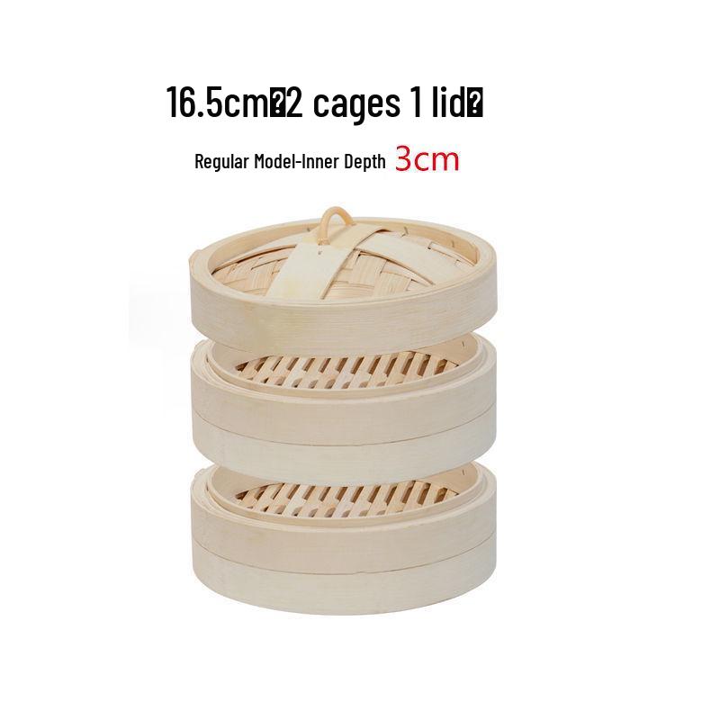 Multi-Layer Bamboo & Stainless Steel Steamer Set: Household & Commercial Use