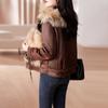 Hua Ge Di Qing fox fur coat women's short new winter genuine fur one-piece fur coat