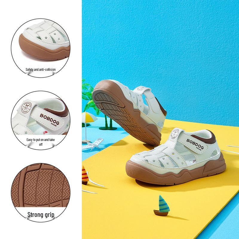 Babu Dou 2025 Summer Closed-Toe Sandals for Boys & Girls - Toddler Walking Shoes