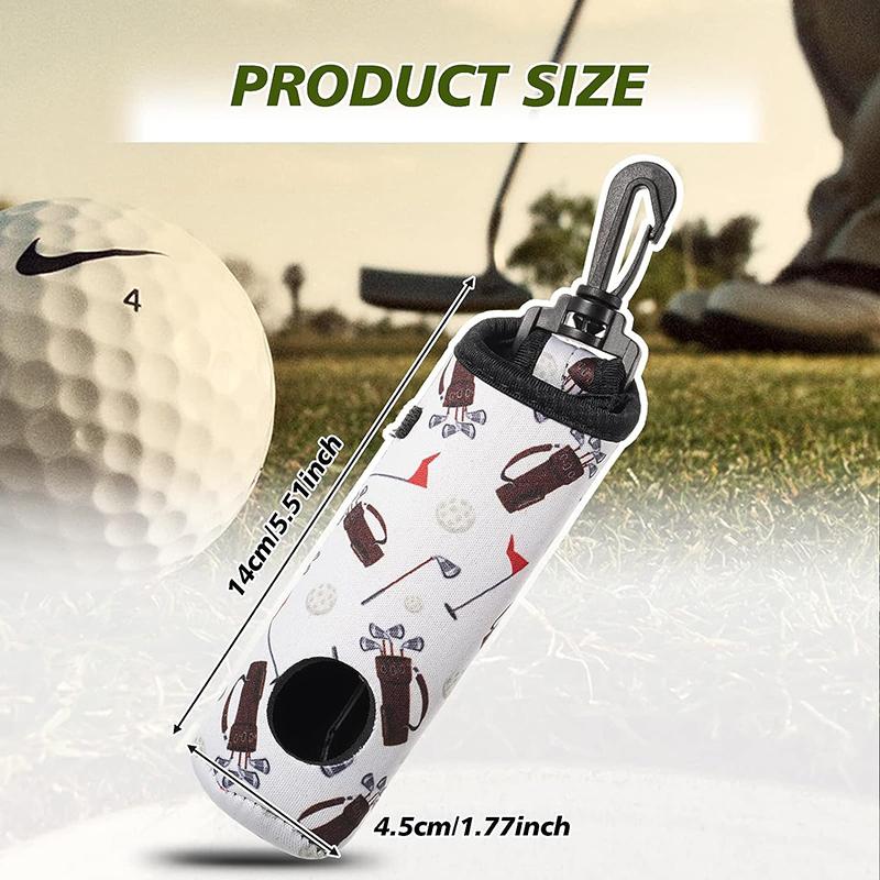 Golf Ball Waist Bag Portable Golf Ball Bags Holder Storage Bag Pouch Golf Ball Waist Mini Golf Ball Container Can Hold 3 Balls