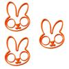 Adorable Rabbit Shaped Silicone Egg Mold For Perfectly Shaped Omelets And Fried Eggs