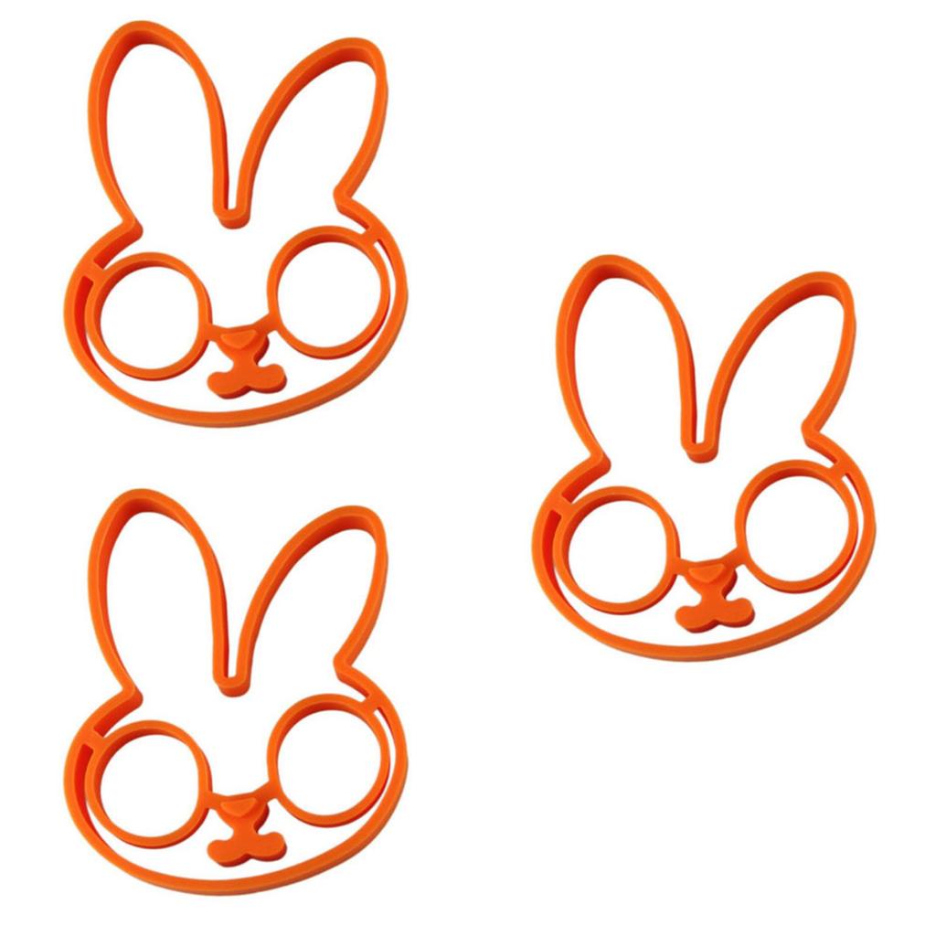 Adorable Rabbit Shaped Silicone Egg Mold For Perfectly Shaped Omelets And Fried Eggs