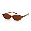 Chic Leopard Print Oval Sunglasses - Stylish Anti-Glare Streetwear Sunglasses