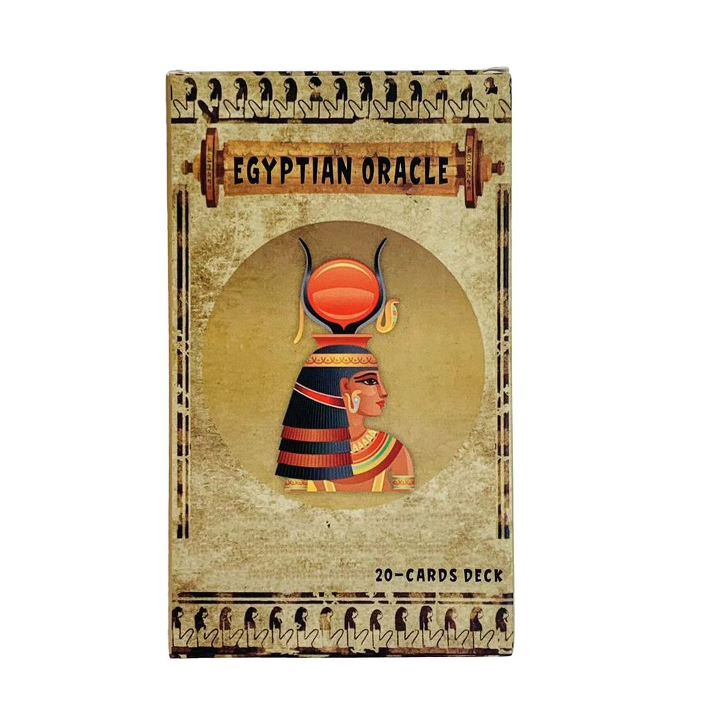 New Egyptian Oracle A 20 Cards Deck Classic Design For Beginners & Pros, Ideal For Divination, Meditation & Gifts