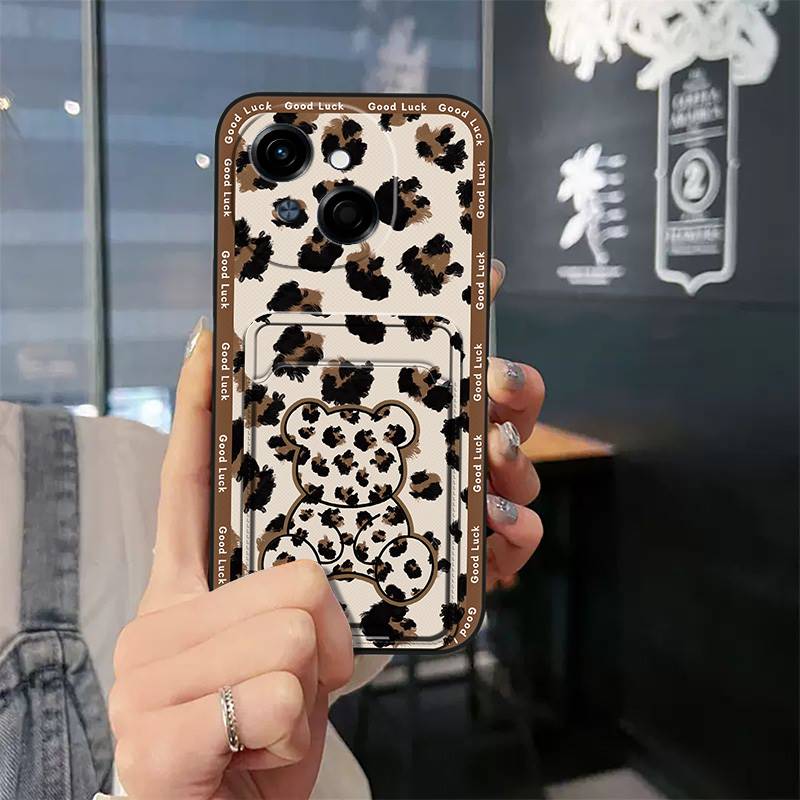 

защитный Модный Дизайн Чехол для телефона Для Tecno POP9 4G/Spark GO 1/KL4 Милый ТПУ Слот для карт Кармашек для карт Противоударный Мультяшный Tecno POP9 4G/Spark GO 1/