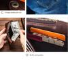 Black Angel RFID Anti-Theft Men's Wallet - Genuine Cowhide, European & American Trend, Zipper Coin Purse.