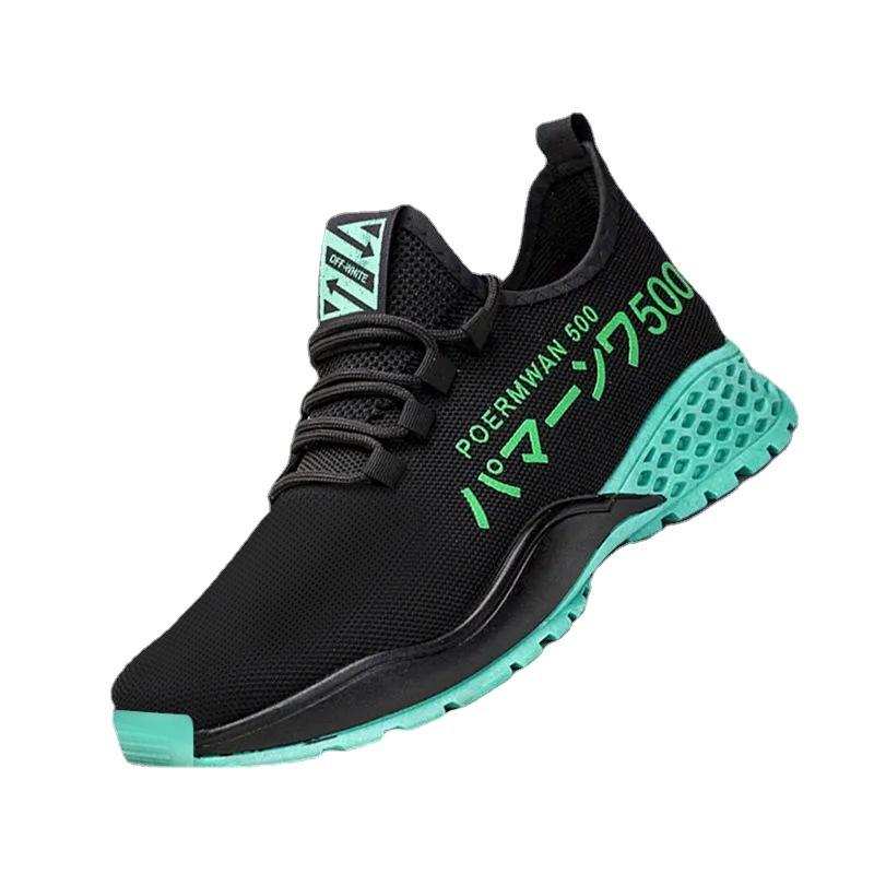 Nové Síťované tenisky Flyknit Trendy pánské běžecké boty s měkkou podrážkou