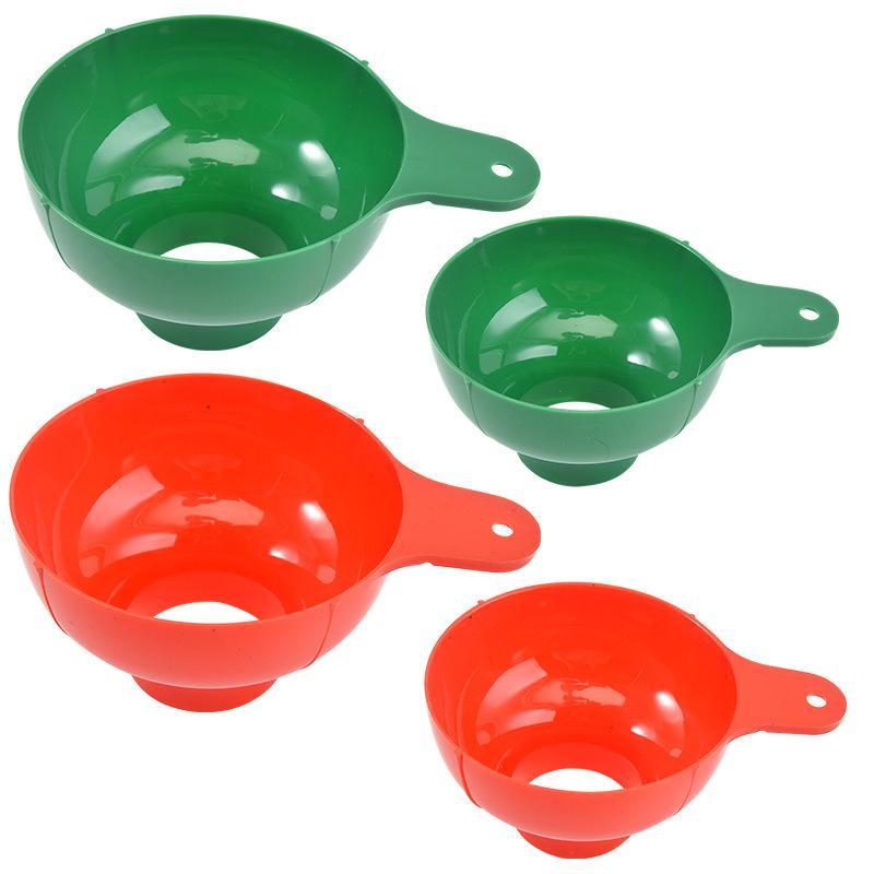 Set da 2 Pezzi Imbuto ad Ampia Bocca di Alta Gamma in Plastica Popolare per Condimenti per Insalate Liquidi Strumenti Ampi Gadget Imbuto a Bocca Cucina Filtro per Conserve