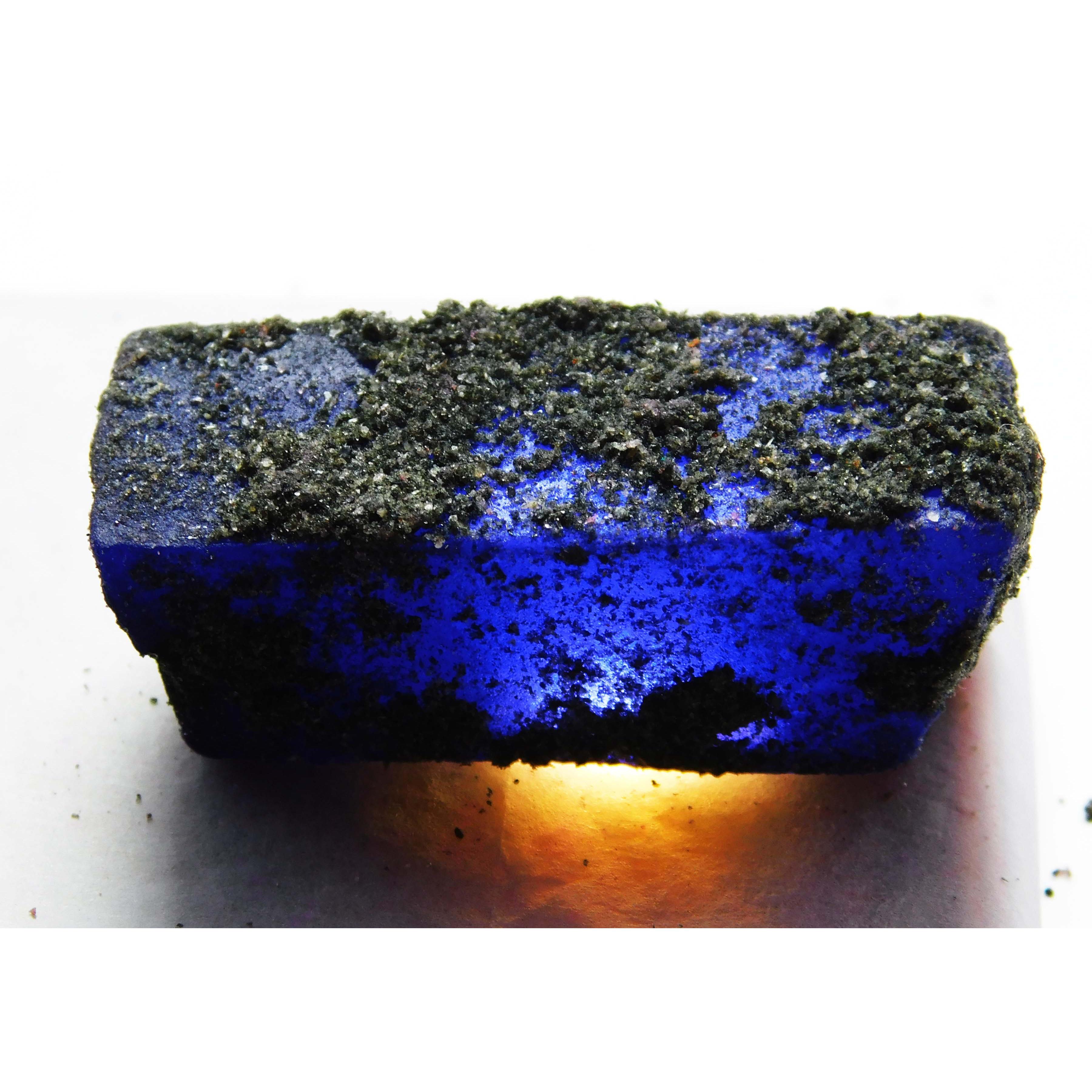 

Raw Rough 141.65 Carat Natural Uncut Sapphire Blue CERTIFIED Loose Gemstone A-2073 45.3 mm approx синій