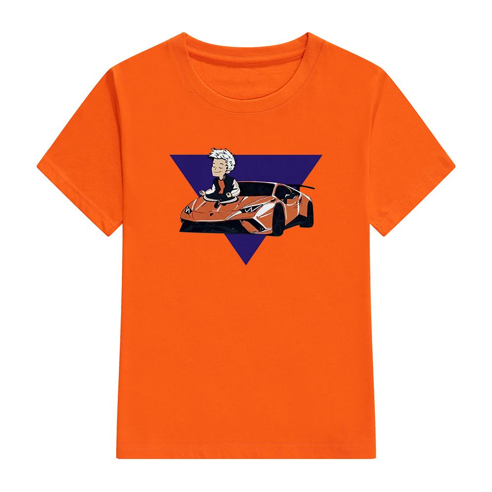 

Детские футболки из 100% хлопка Merch A4 с принтом Ламба, повседневный комплект семейной одежды, модные топы для мальчиков и девочек 4XL