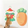 Pet Supplies Vertical Wall Sticker Cat Scratch Board Cartoon Christmas Tree Carrot Polyester Self-adhesive Anti Cat Scratch Sofa Protection Mat