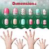 Press On Detachable DIY Nail Art Decoration Christmas Gifts Christmas False Nails Kids Fake Nails