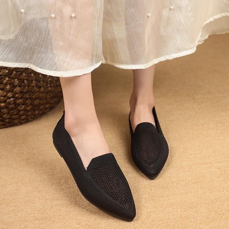 Fashion Fashion 2025 Shallow Women's Flats New Daily Plus Size Light Comfortable Concise Hollow Out Best Seller Flat Low Heels Zapatos