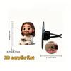 Cute Cartoon 2D Acrylic Car Air Vent Clips Religious Auto Air Freshener Clips For Car Interior Decoration