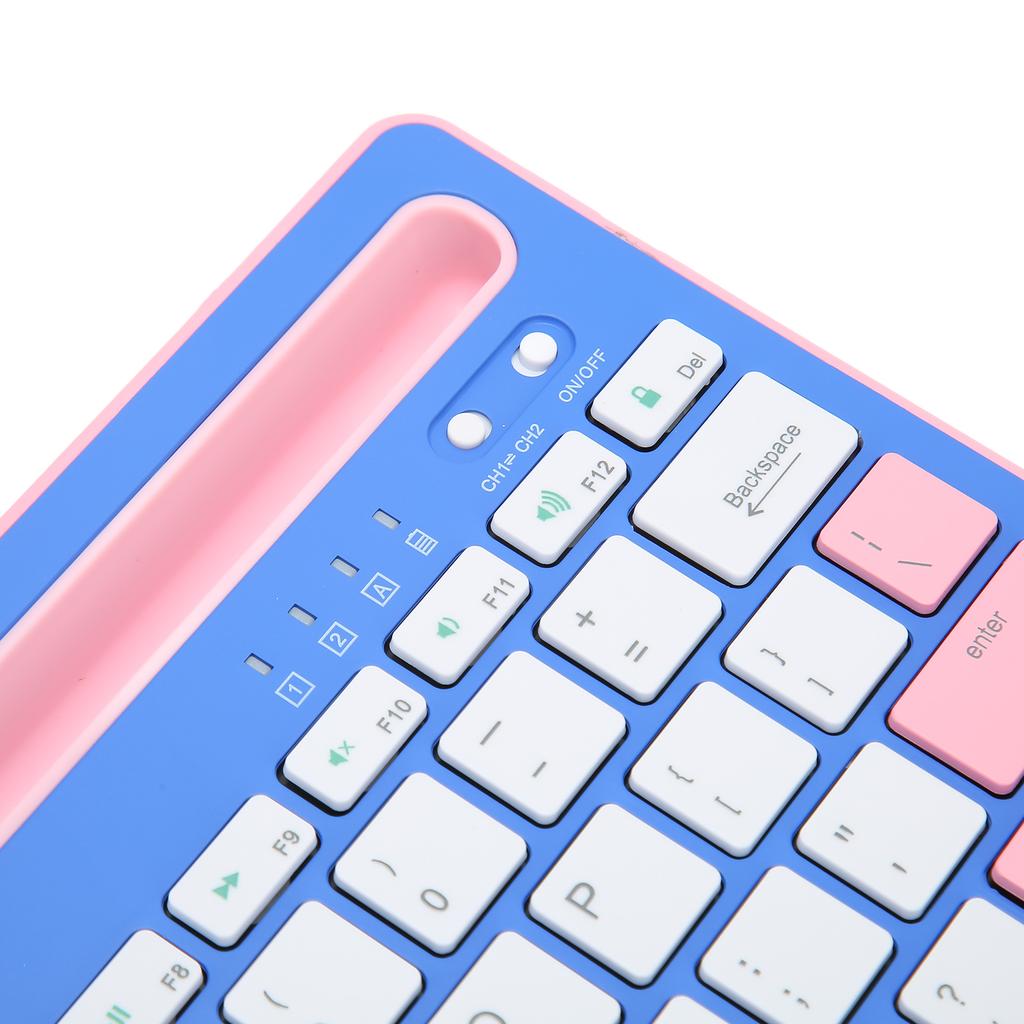 Wireless Keyboard Rechargeable Ergonomics Silent Keys Tablet Keyboard for Phones