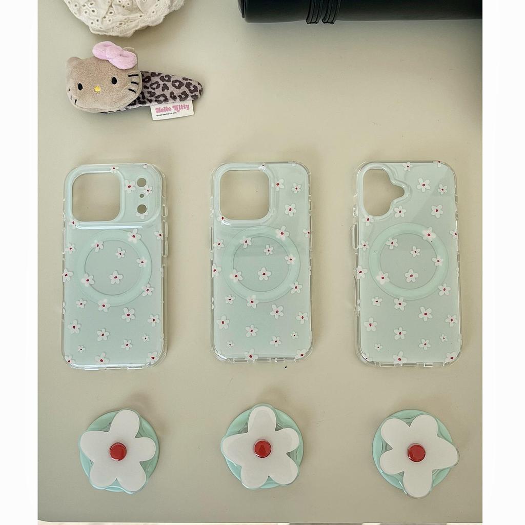 Spring Floral Magnetic Stand Case for iPhone 14-17 Pro Max