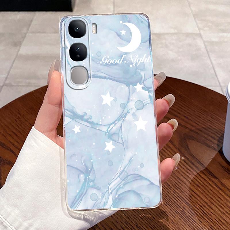 For Vivo V40 Lite (IDN) V2417 Soft TPU Back Cover For Vivo Y200 4G Cases For Vivo Y300 Clear Silicone Cute Rabbit Cat Phone Case