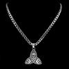 Witch Triquetra Trinity Celtic Knot Pendant Necklace Stainless Steel Pentagram Triple Sun Moon Star Goddess Necklaces Jewelry