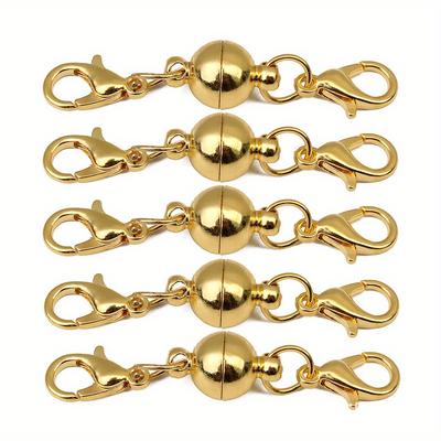 5pcs Round Clasp, Connector Buckle For Necklace Bracelet Jewelry Making Accessories