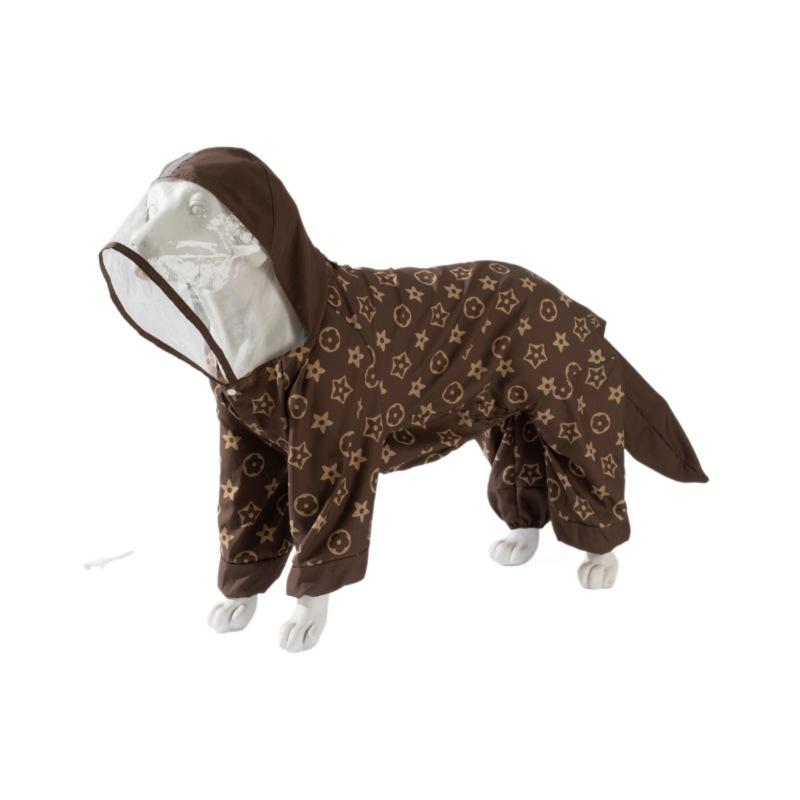 Big Dog Poncho Pet Raincoat Golden Retriever Labrador Medium and Large Dog Summer Rainy Weather Waterproof Outdoor Dog Clothing