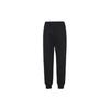 Anta Solid Color Mid Waist Loose Fit Cuffed Knit Sports Pants Men Bottoms Black 952337305-3
