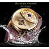 Forsining Luxury Automatic Mechanical Watches Mens Sun Moon Phase Tourbillon Watch Waterproof Men Wristwatch