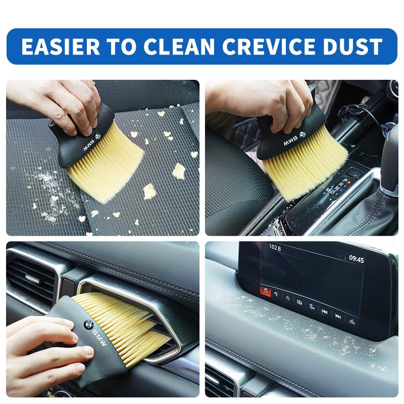 Car Soft Brush Car Crevice Dust Removal Artifact Brush For BMW X1 X3 X5 X6 X7 1 3 5 6 7 Series G20 G30 G11 F15 F16 G01 G02 F48