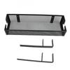 Under Desk Cable Management Tray Carbon Steel Under Desk Storage Basket Cable Organizer with Clamp for Office Home Black