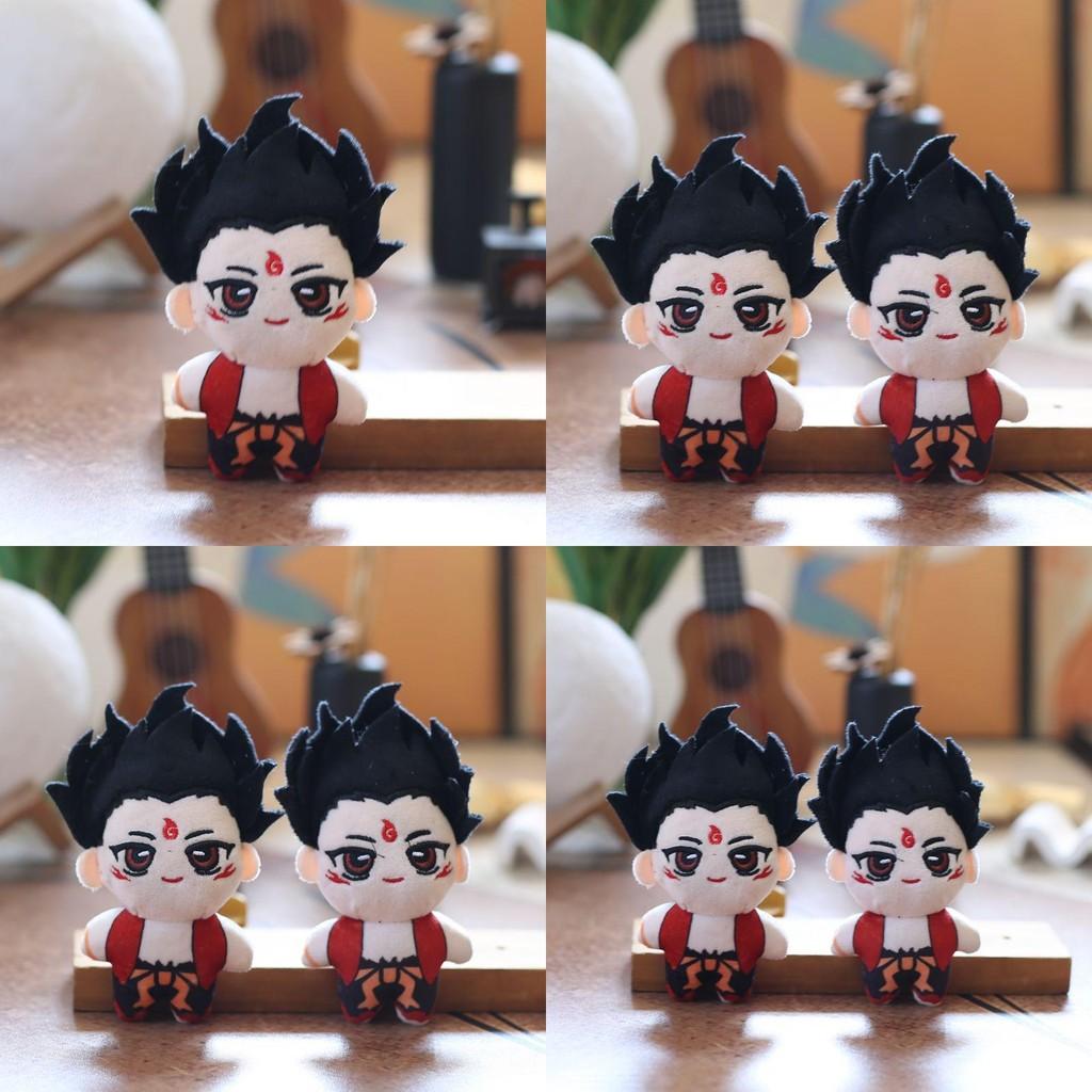 Plush Toy Nezha Keychain With Pp Cotton Backpack Accessory For Kids Gift